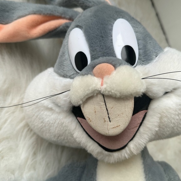 VTG 1991 Mighty Star Looney Toons Bugs Bunny Large Stuffed Animal Toy 30" - Picture 2 of 9